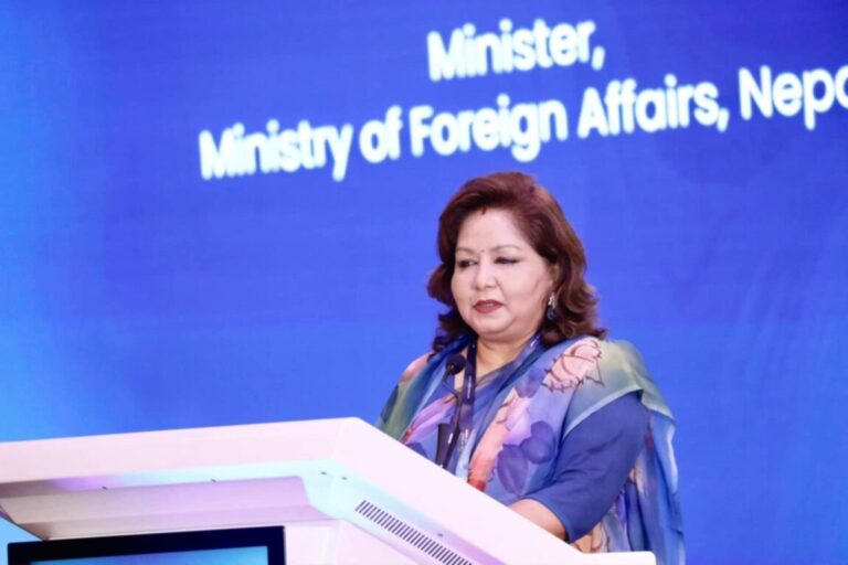 नेपाल जलवायु अन्यायको मारमा परेको छ : परराष्ट्रमन्त्री डा. आरजु राणा
