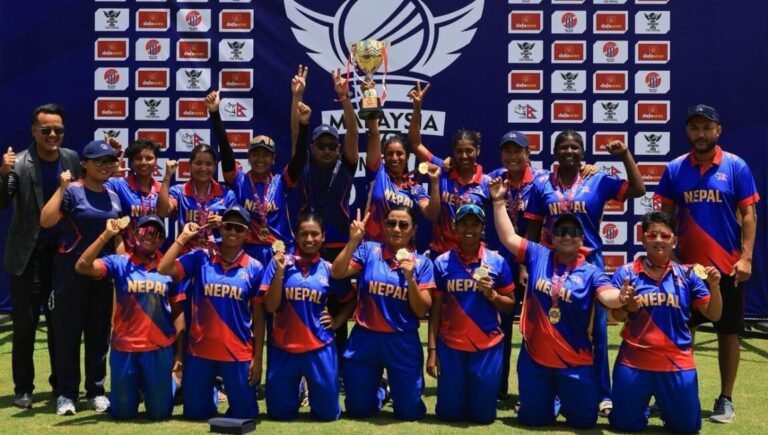 नेपाली महिला क्रिकेट टोलीले मलेसियालाई पराजित गर्दै पार्‍यो टी–२० सिरिज आफ्नो पक्षमा