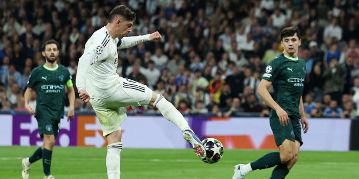 च्याम्पियन्स लिगमा रियलको प्रभावशाली प्रदर्शन म्यानचेस्टर सिटी ३–० ले पराजित