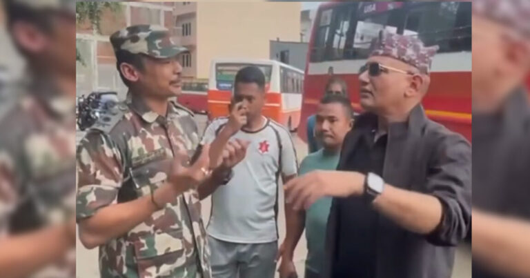 रास्वपा सांसद राजु पाण्डेको सैनिकलाई हप्कीदप्कीपछि सेनाको आपत्ति